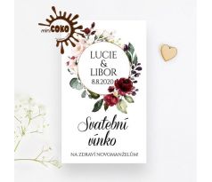 Svatební etikety Circulo floral