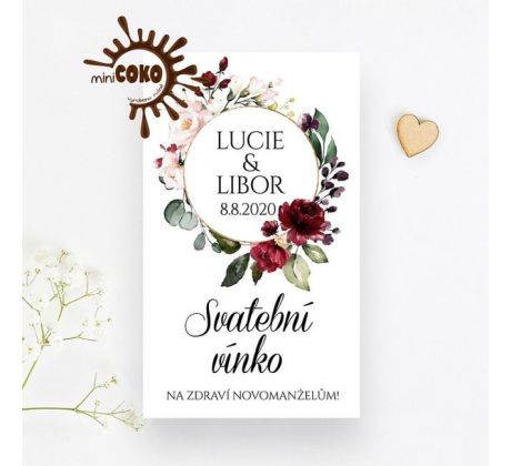 Svatební etikety Circulo floral